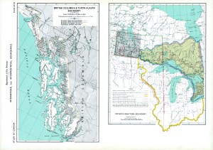 BRITISH COLUMBIA & YUKON-ALASKA BORDER DISPUTES EARLY 1900'S